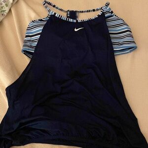 The top is a Nike top, can be worn for exercising or at the beach.